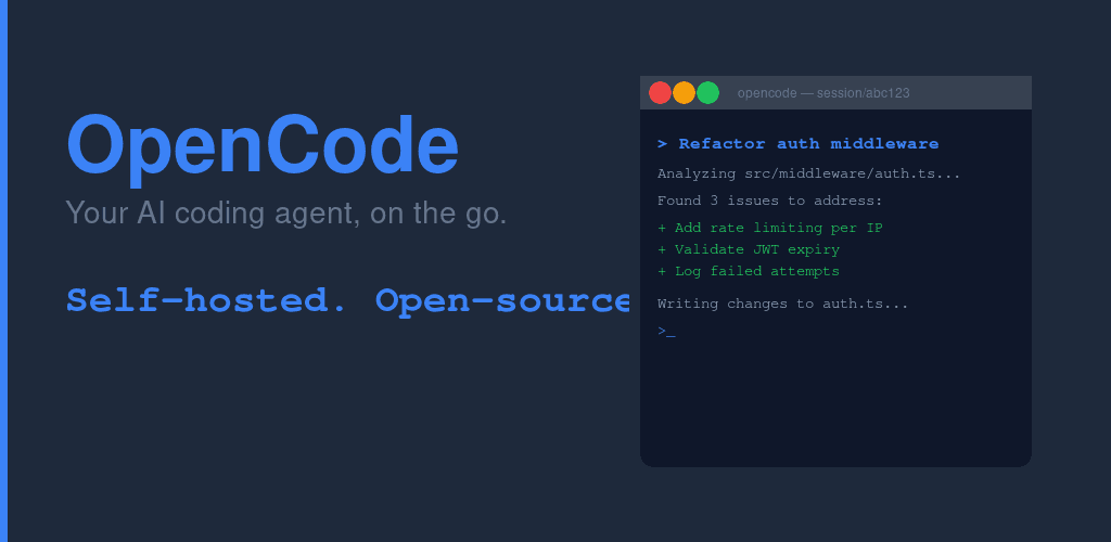 OpenCode Mobile — AI coding agent companion for Android developers