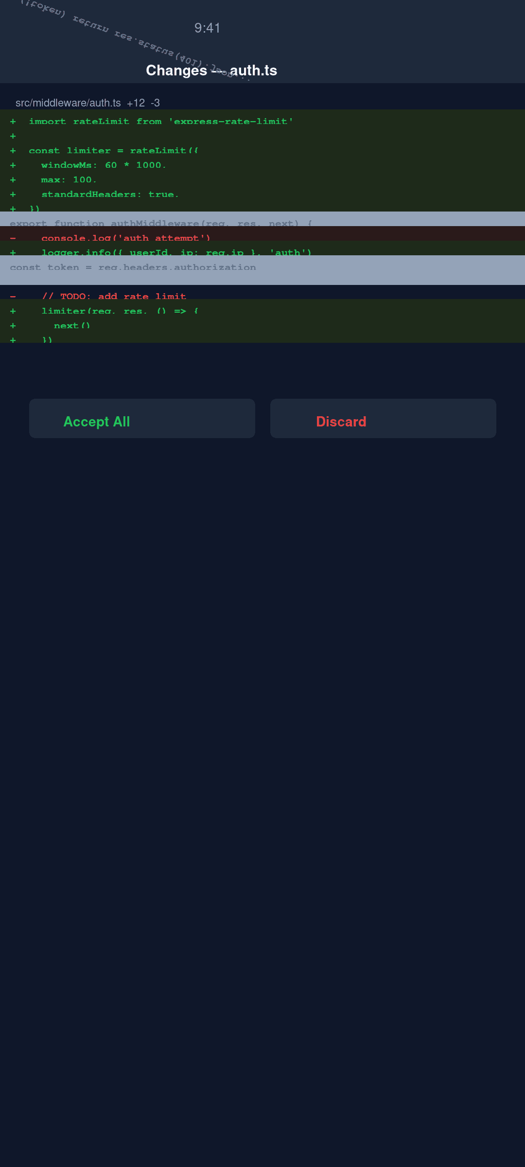 OpenCode Mobile — tool call approval and session management